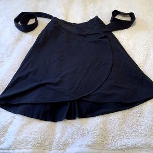 Black Wrap Ballet Skirt